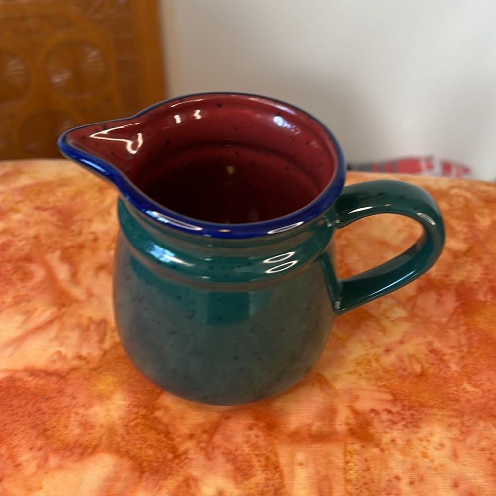 Speckled Ceramic Creamer Pitcher Multi Color - Picture 2 of 9